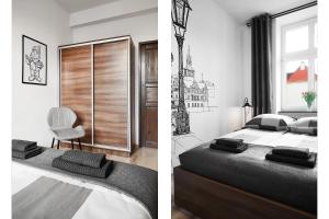 Łóżko lub łóżka w pokoju w obiekcie Prestige Apartments 7