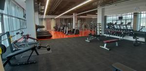 The fitness centre and/or fitness facilities at Teknosports Otel