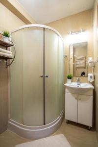 Kúpeľňa v ubytovaní Apartament z balkonem Lazur 250m od morza