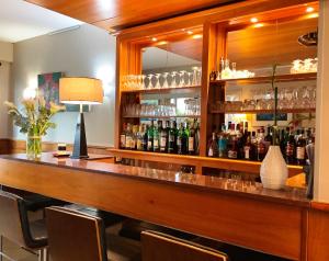 Lounge nebo bar v ubytování Logis Hotel Diana