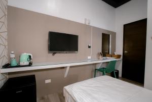 TV a/nebo společenská místnost v ubytování Starrywhale hostel