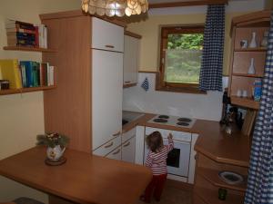 Küche/Küchenzeile in der Unterkunft Haus Kötschach