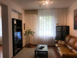 un soggiorno con divano e TV di Mozart Ambient a Bucarest
