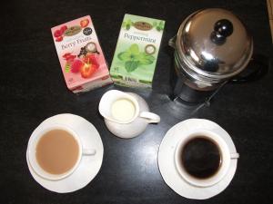 Kaffi- og teaðstaða á Aaron Vale B&B