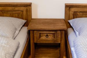 Postel nebo postele na pokoji v ubytování Apartmány Hrady