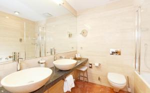 Koupelna v ubytování Schweizerhaus Swiss Quality Hotel + 37 fotografií