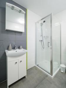 Kúpeľňa v ubytovaní Parkova Apartamenty
