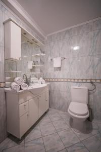 ドゥブロヴニクにあるヴィラ ダルドのトイレと洗面台付きのバスルーム