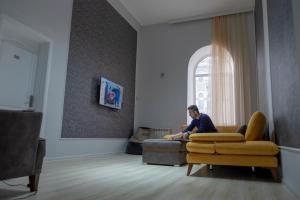 Posezení v ubytování Travel Inn Hostel