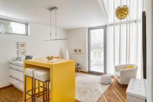 Kuchyň nebo kuchyňský kout v ubytování Hotel F-RITZ