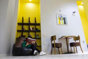 Posezení v ubytování Travel Inn Hostel