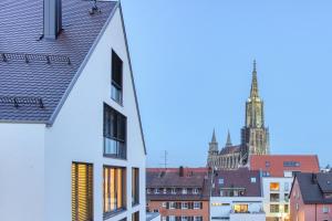 Ein allgemeiner Blick auf Ulm oder ein Stadtblick von des Hotels aus