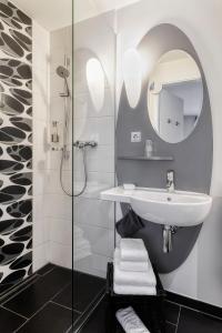 Koupelna v ubytování Hotel F-RITZ