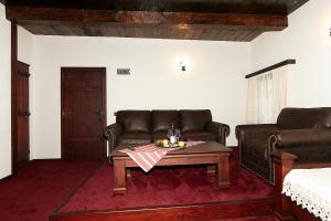Posezení v ubytování Family hotel Makedonska Kruchma