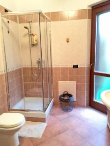 Ett badrum på Casa Sù Flamingo