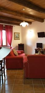 Posezení v ubytování B&B Il Melograno