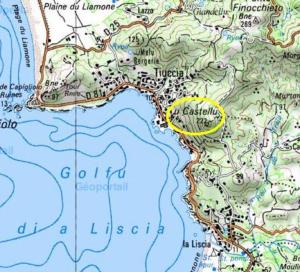 カルカトッジョにあるResidence Sejoinaの黄色の円地図