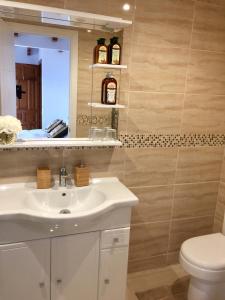 Phòng tắm tại Casa las Torres B&B