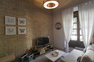 A television and/or entertainment centre at ALOJAMIENTO EN SEVILLA-TRIANA