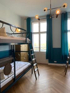 Cama ou camas em um quarto em Grand Hostel Berlin Classic