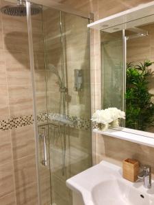 Phòng tắm tại Casa las Torres B&B