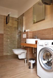 Koupelna v ubytování Apartmány Přítluky