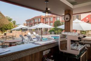 The swimming pool at or close to Hotel Pokhara Grande