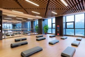 Fitness centrum a/nebo fitness zařízení v ubytování Wanda Realm Jiangmen