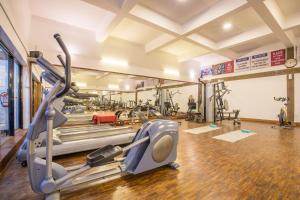 The fitness centre and/or fitness facilities at Hotel Pokhara Grande