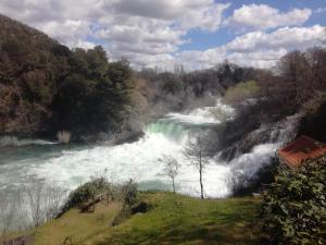 a view of a waterfall on a river at Dama Apartment in Biograd na Moru