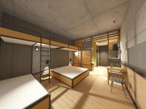 Katil dua tingkat atau katil-katil dua tingkat dalam bilik di Gasthof-Hotel Höhensteiger