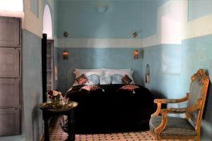 Katil atau katil-katil dalam bilik di Riad Dar Jaguar