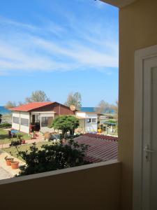 a view from a window of a house at Baladinos Apartments in Gerani Chanion