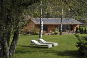 A garden outside Seehotel Enzian