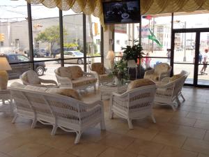 Χώρος καθιστικού στο Beach Terrace Motor Inn