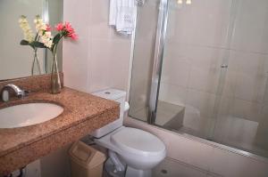 Um banheiro em Hotel Ferrua
