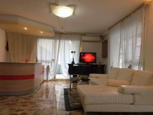 TV a/nebo společenská místnost v ubytování Hotel Britta