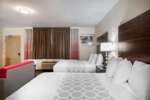 Postel nebo postele na pokoji v ubytování Downtown Hollywood Gardens Inn & Suites