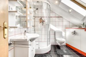 Baðherbergi á Chalet Fischer by A-Appartments