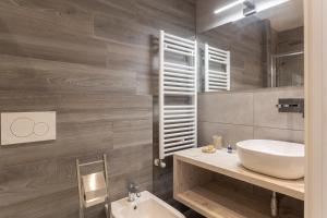Koupelna v ubytování Le stanze di Carla! Bagno privato, cucina in comune