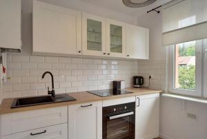 Kuchyňa alebo kuchynka v ubytovaní Apart-Invest Apartament Pastelowy