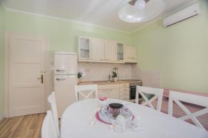 Kuchyň nebo kuchyňský kout v ubytování Shabby Chic Apartments