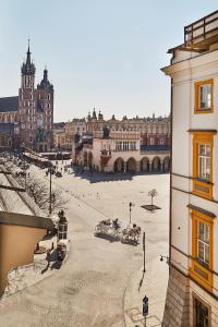 Výhľad na mesto Krakov alebo výhľad na mesto priamo z apartmánu