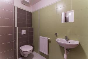 Koupelna v ubytování Apartmán U Lázní D23