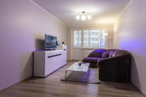 O zonă de relaxare la Apartamentai Domeva