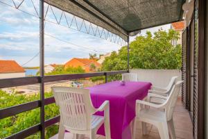 Balkón nebo terasa v ubytování Silver Beach Apartments Vis