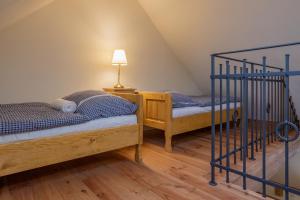 Letto o letti in una camera di Statek U Medvěda