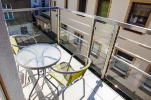Balkón alebo terasa v ubytovaní Apartamenty Sun & Snow Kopernika