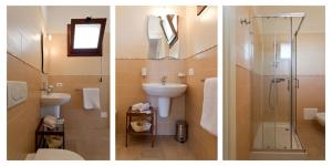 Koupelna v ubytování Hotel La Campana
