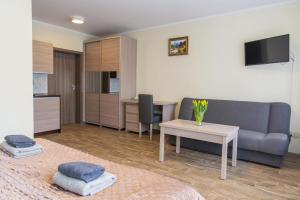 Telewizja i/lub zestaw kina domowego w obiekcie Apartamenty Ewa II